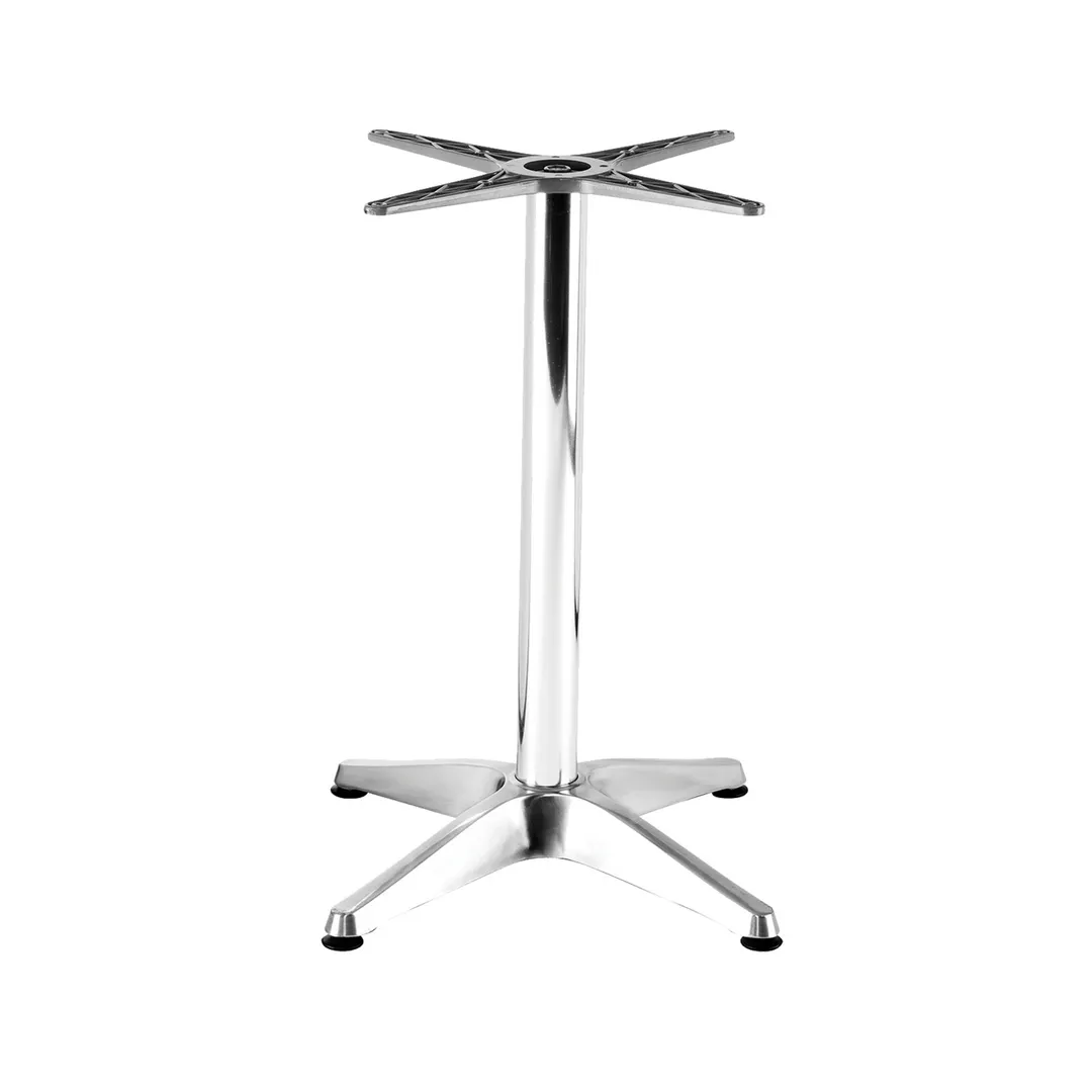 G & A AB2222 Aluminum Restaurant Table Base, 22x22, Dining Height, Polished Finish