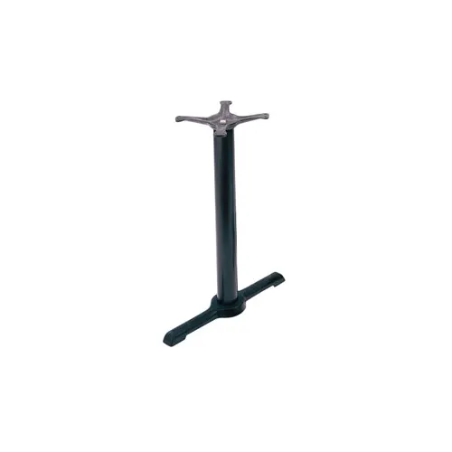 G & A B0522 B Series Cast Iron Restaurant Table Base, 22" Spread, Black Powder Coat Finish, Dining Height