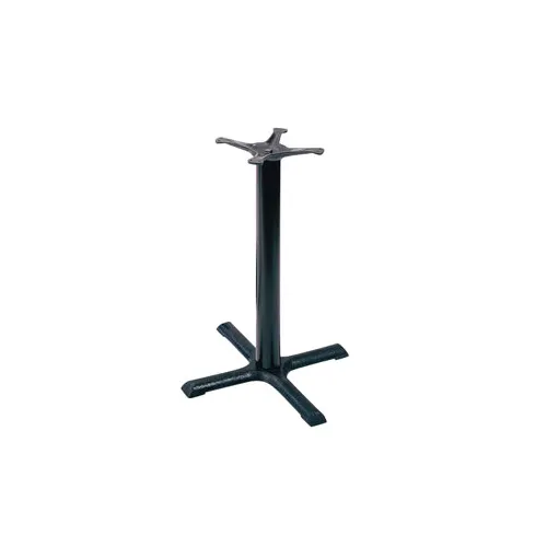 G & A B3333 Cast Iron Restaurant Table Base, 33x33 Spread, Black Finish, 4 Dia. Column