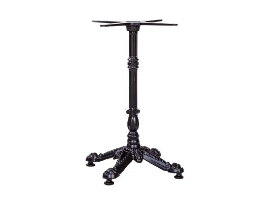 G & A BFO2222 BF Series 22x22 Dining Height Table Base, Black Powder Coat, Aluminum
