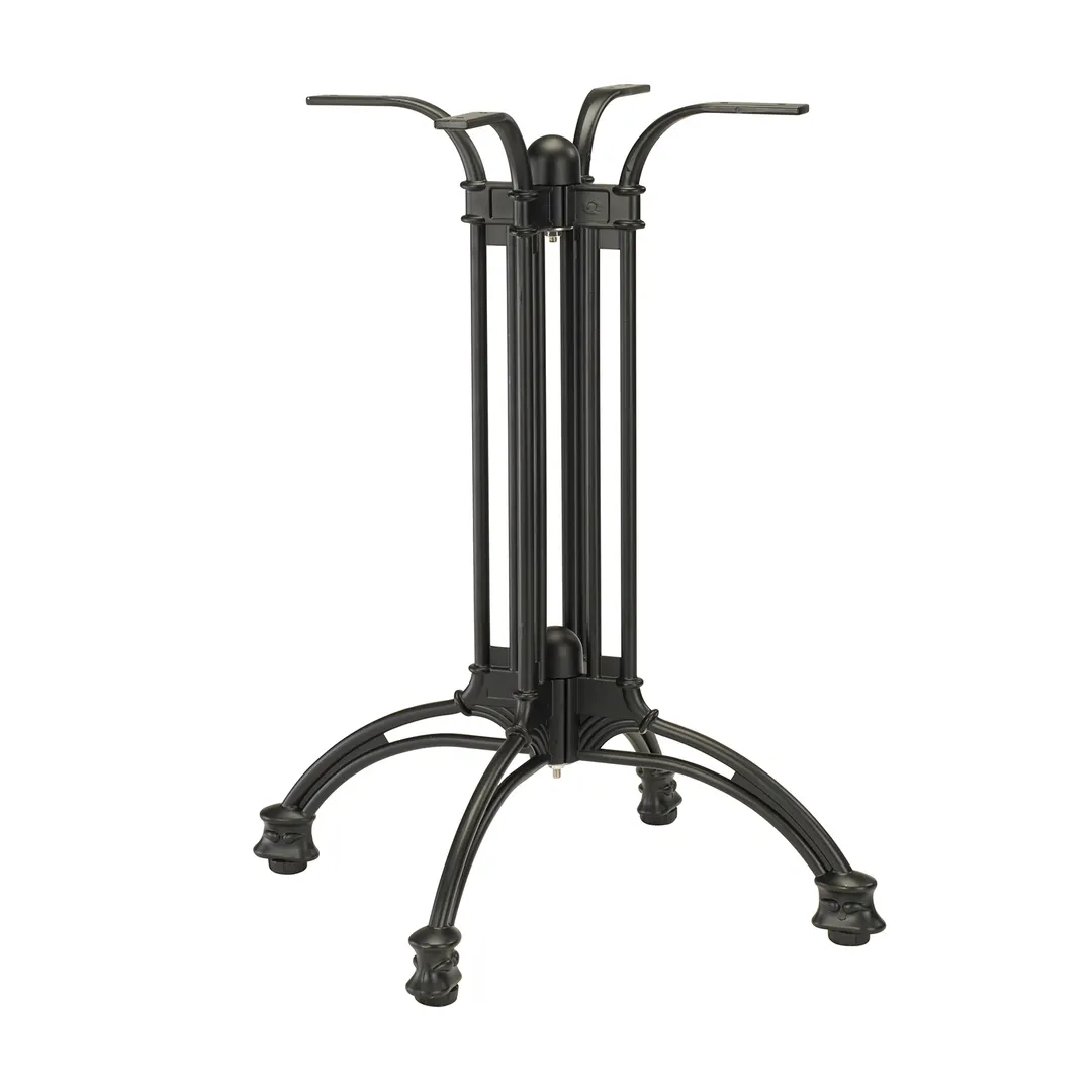 G & A CA2424 CA Series 24x24 Dining Height Aluminum Table Base, Black Powder Coat Finish