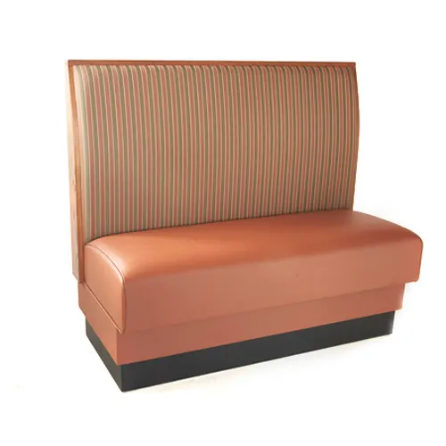 G & A CLASSIC WOOD-1/2-42 Upholstered 1/2 Circle Corner Booth, 42H, Wood Top, Solid Wood Frame