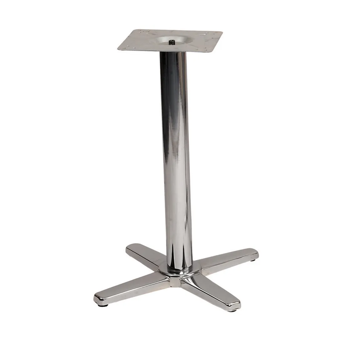 G & A CQH3030 CQ Series 30x30 Bar Height Chrome Table Base with 3 Inch Column