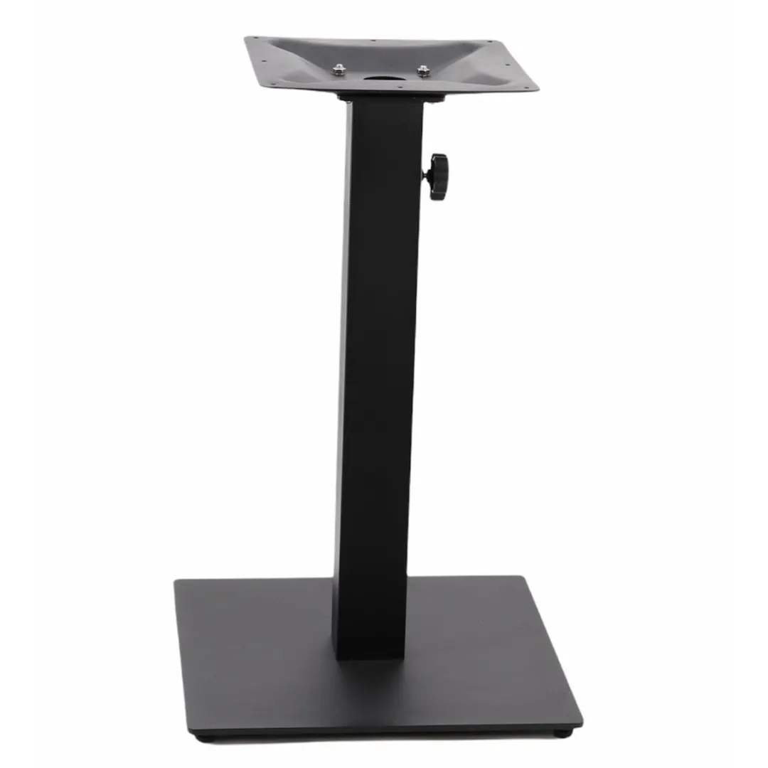 G & A GB2424UMB GB Series 24x24 Table Base, Dining Height, Black Powder Coat, Steel, Umbrella Hole
