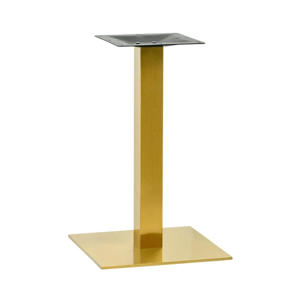 G & A GD2424 GD Series Table Base, 24x24 Spread, Dining Height, Steel, Gold Powder Coat Finish