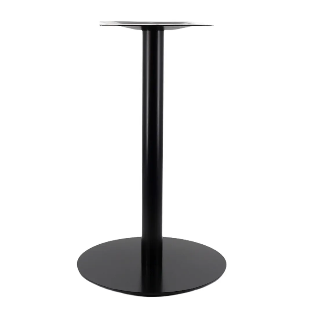 G & A GRBL18 Gr Series Table Base, 18" Spread, 2" Column, Dining Height, Black Powder Coated Steel