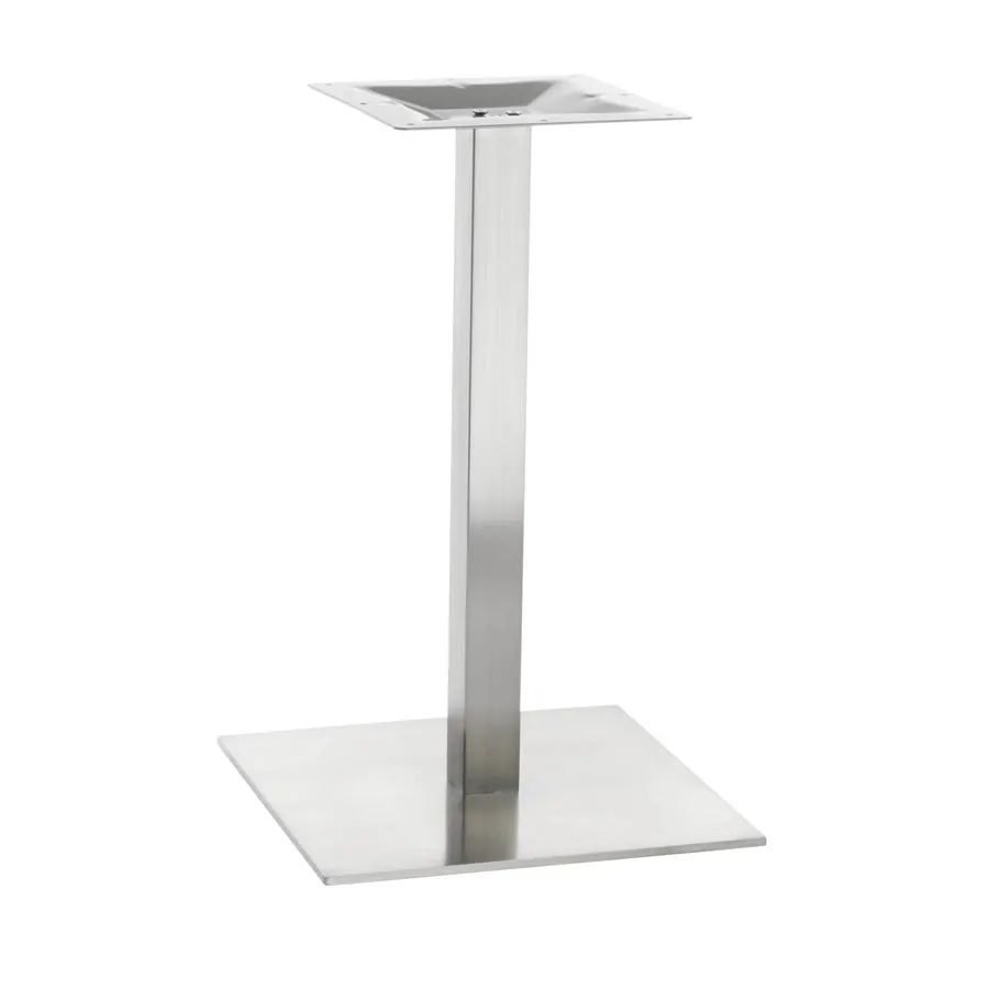 G & A GS2424 Stainless Steel Table Base, 24x24, Dining Height, Brushed Finish