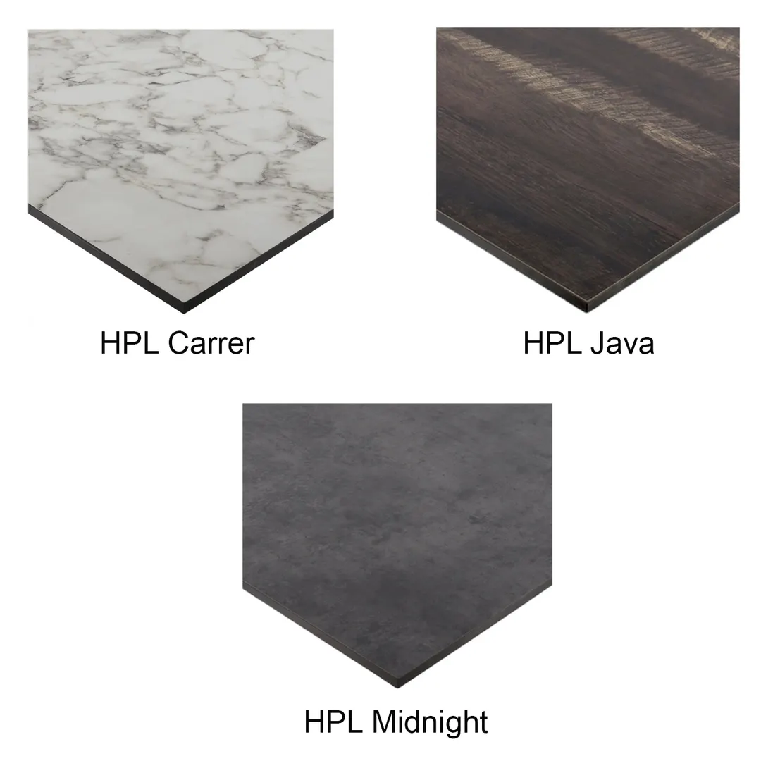 G & A HPL48 48 Inch Round High Pressure Laminate Table Top for Indoor Outdoor Use