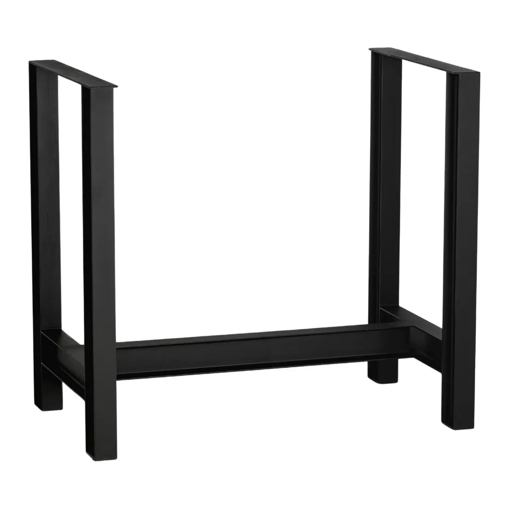 G & A LBSH60 Bar Height Steel Table Base, 29.5x59.5in Base Spread, Black Powder Coat Finish