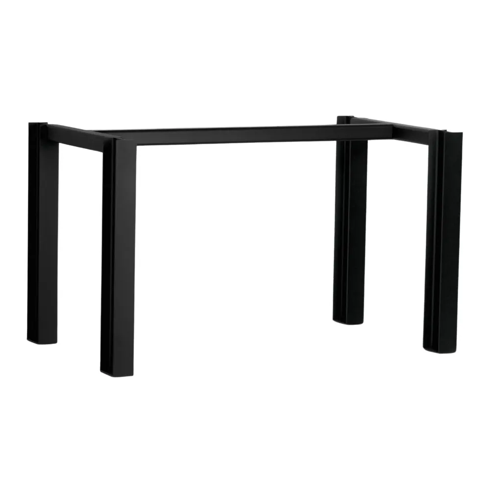 G & A LSS48 Heavy Duty Steel Restaurant Table Base, 29.5x47.5, Black Powder Coat, Dining Height