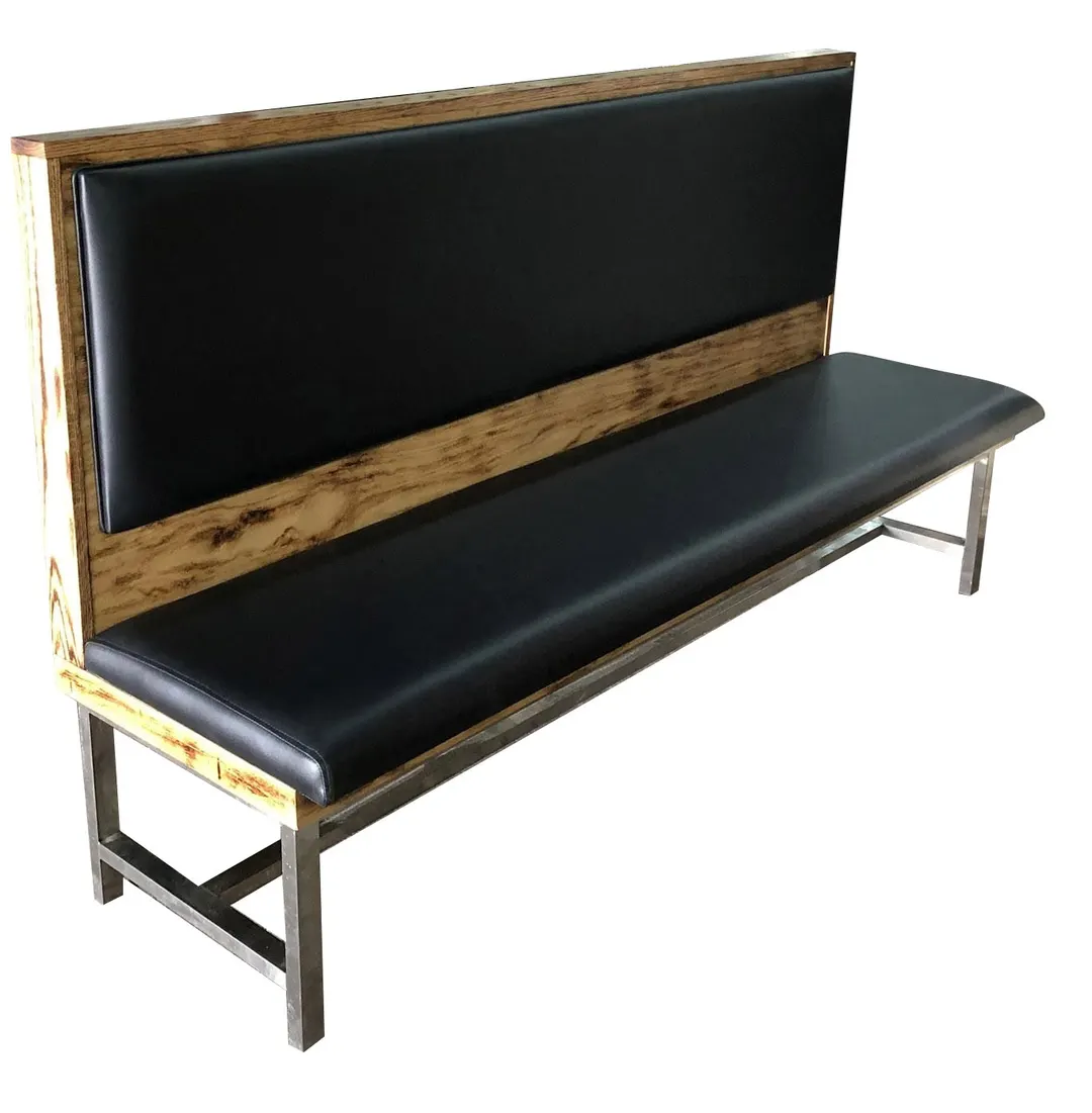G & A NOVAC-1/2-48 1/2 Circle Upholstered Booth, Wood Frame, 48H, COM/Esprit Vinyl, Sold per Foot