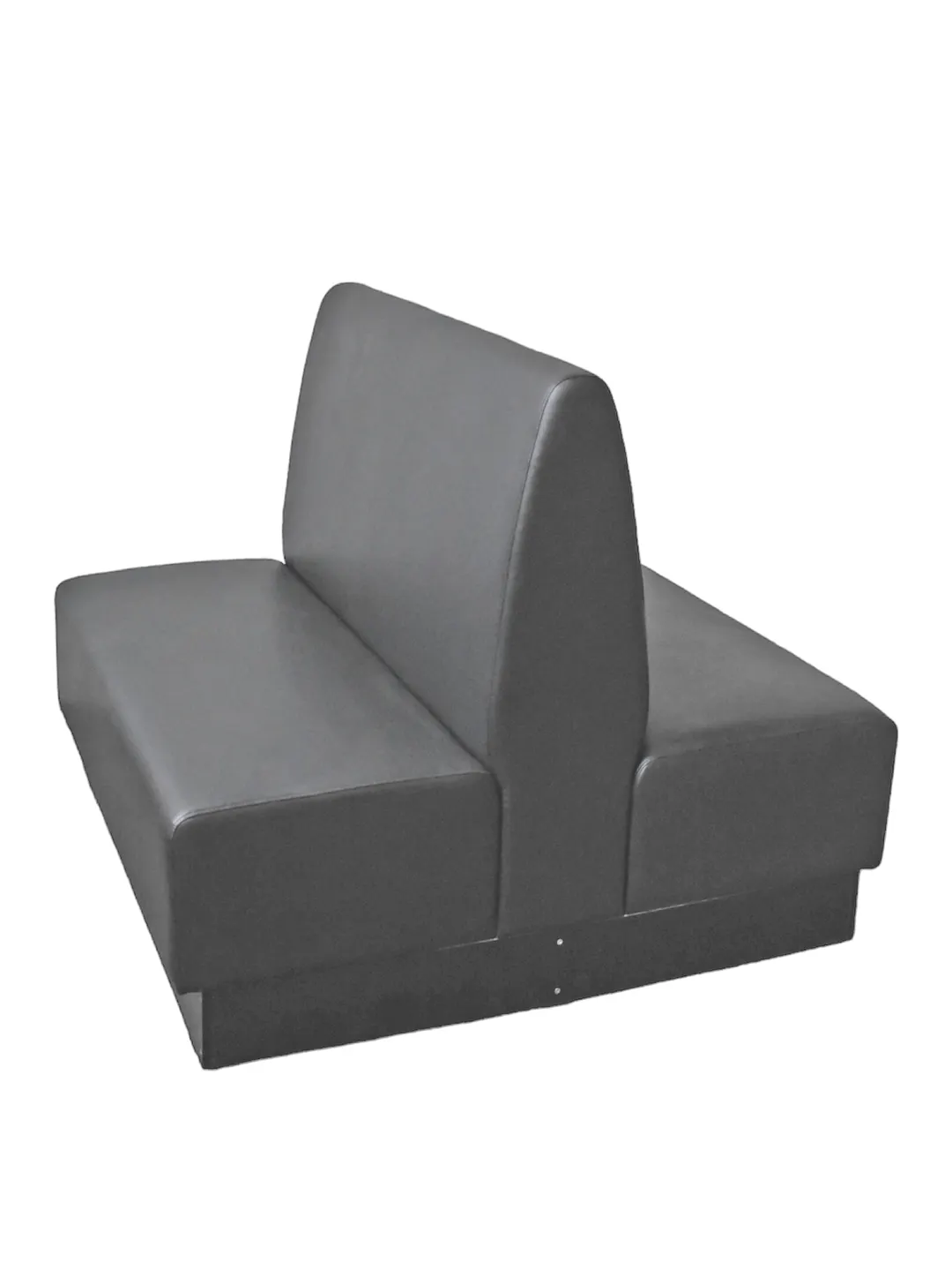 G & A QSM-D Quick Ship Modular Double Booth, 48L x 42H, Upholstered Vinyl, Wood Frame