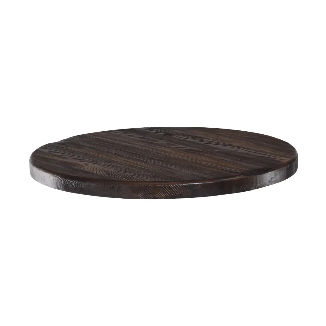 G & A RA30 Reclaimed Solid Wood Round Table Top, 30" dia., 1-3/4" thick