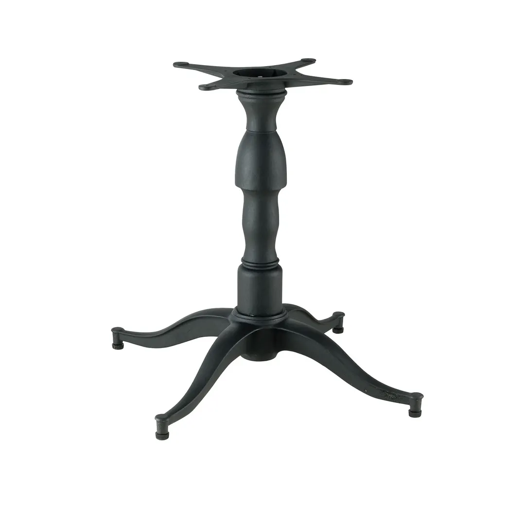 G & A SBH432 SB Series Bar Height Cast Iron Table Base, 32x32, Black Powder Coat Finish