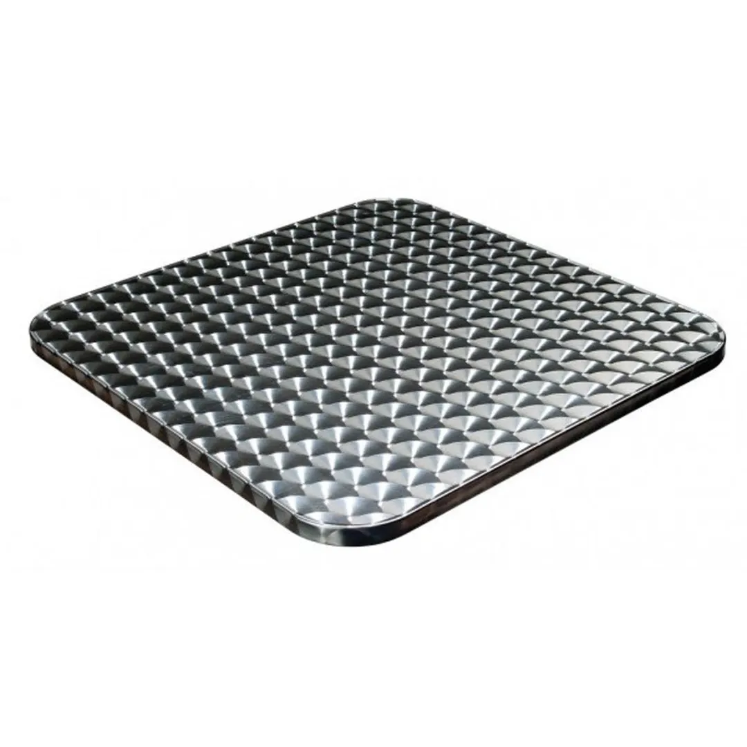 G & A TTA3636 Aluminum Square Table Top, 36" x 36", 1" Thick, Swirl Finish, Indoor/Outdoor