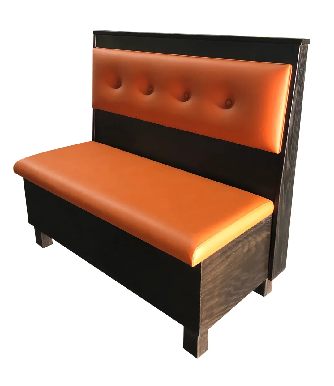 G & A VIRGIL-1/2-42 1/2 Circle Booth, 42H, Button Tufted Back, Upholstered Seat, Wood Frame, COM/Esprit Vinyl, Sold per Foot