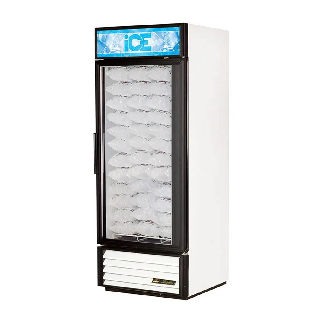 True GDIM-26NT-HC~TSL01 30" Indoor Ice Merchandiser w/ Glass Door, Auto Defrost, 24 cu. ft.