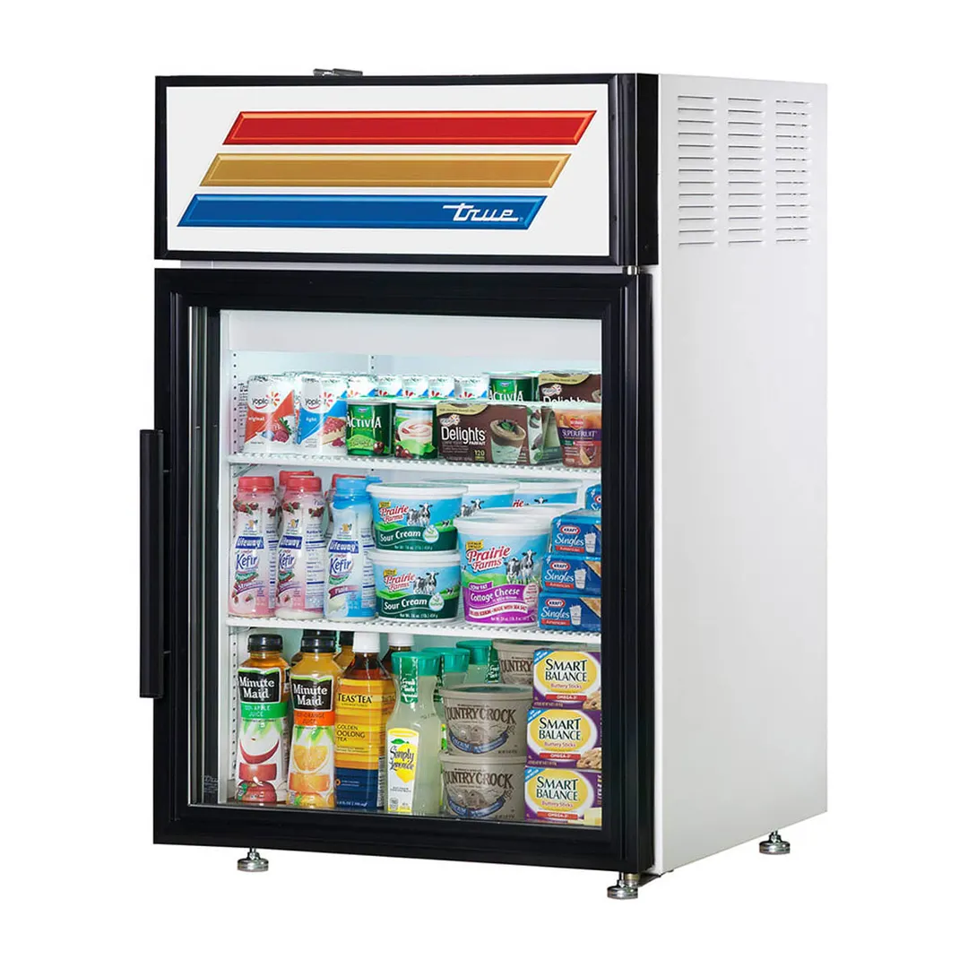 True GDM-05-S-HC~FGD01 24" Door Merchandiser, 5.2 cu ft, Stainless, 1/5 HP R290, ENERGY STAR®