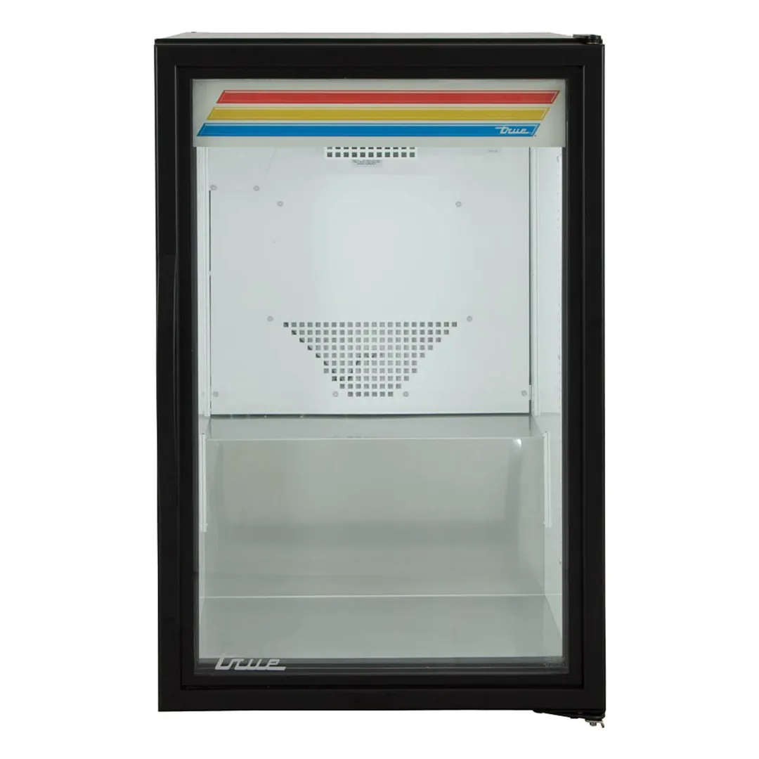 True GDM-07-HC~TSL01 24" Merchandiser, 6.4 cu ft, Black Steel Swing Door, R290, 1/6 HP 115V