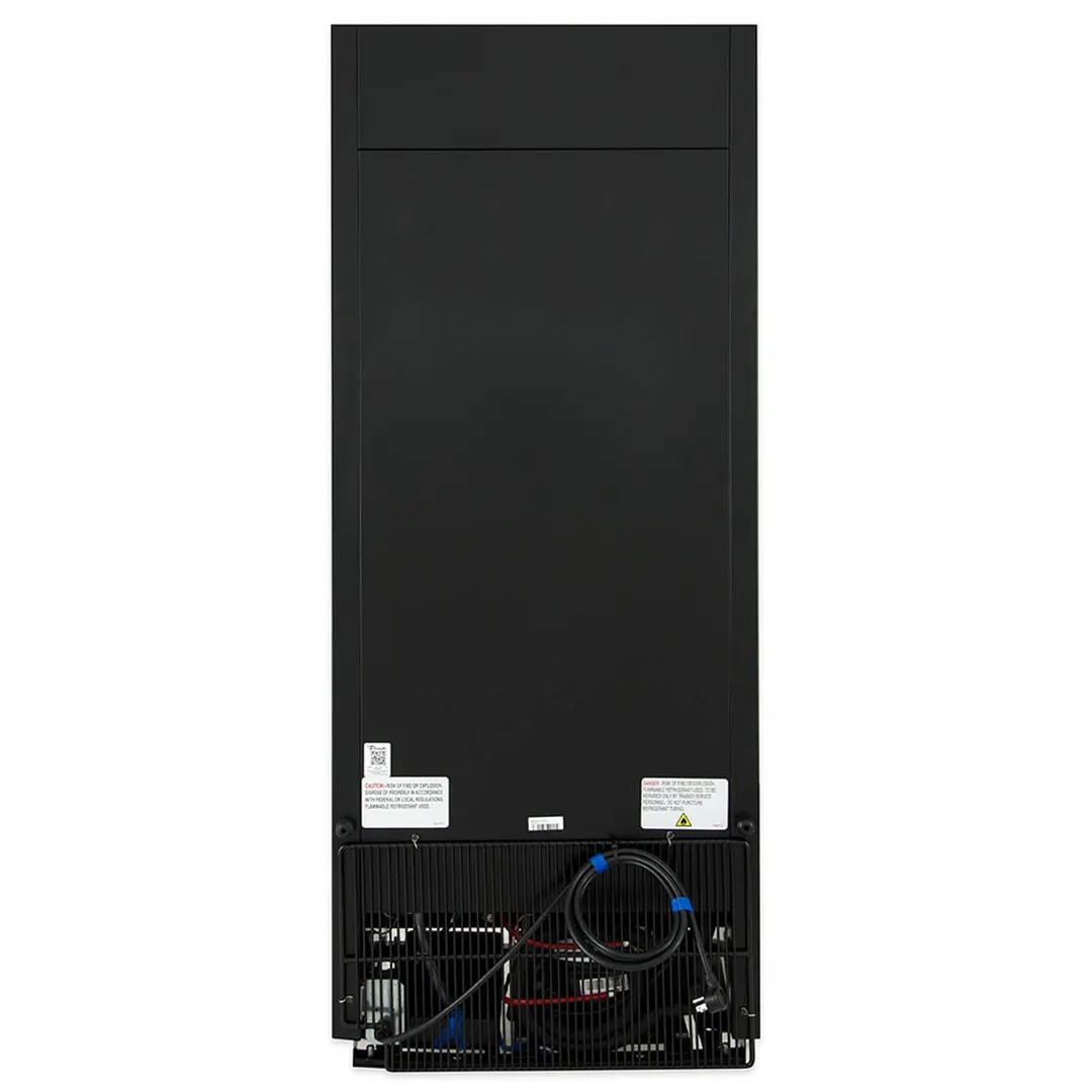 True GDM-12-HC~TSL01 24" 1-Section Glass Door Refrigerated Merchandiser in Black, 12 Cu. Ft.