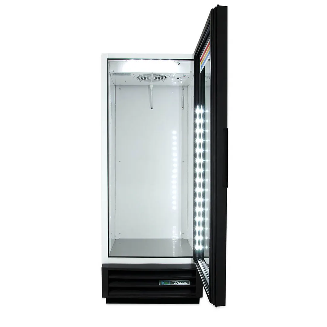 True GDM-12-HC~TSL01 24" 1-Section Glass Door Refrigerated Merchandiser in Black, 12 Cu. Ft.