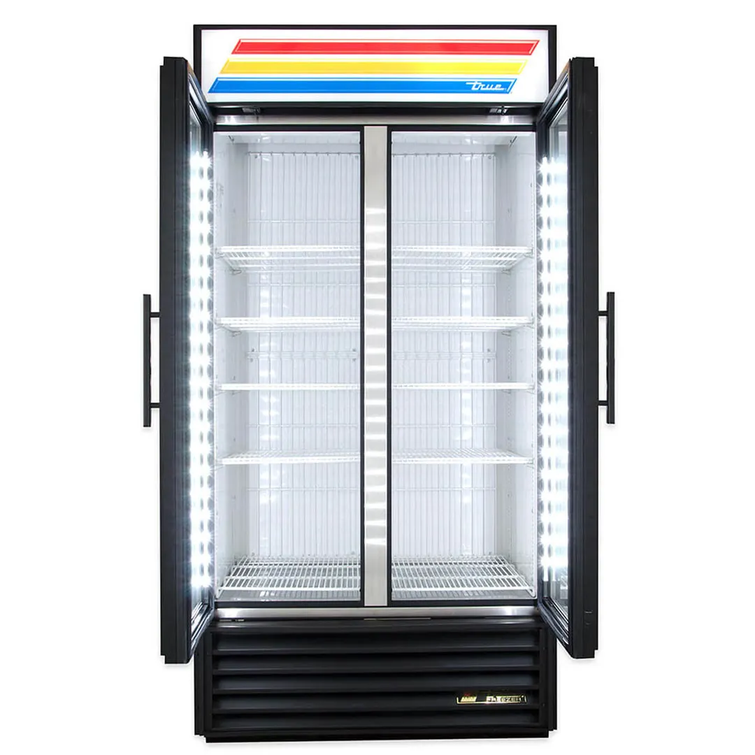 True GDM-35F~TSL01 39" 2 Glass Swing Door Merchandiser Freezer in White