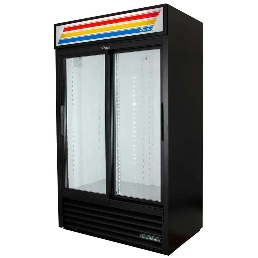 True GDM-41-HC-LD 47" 2-Section Thermal Glass Sliding Door Refrigerated Merchandiser