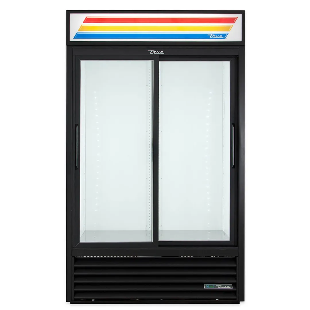 True GDM-41-HC-LD 47" 2-Section Thermal Glass Sliding Door Refrigerated Merchandiser