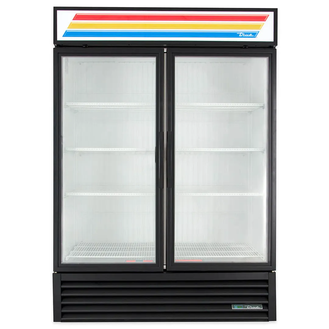 True GDM-49F-HC~TSL01 54" 2 Glass Swing Door Merchandiser Freezer in White