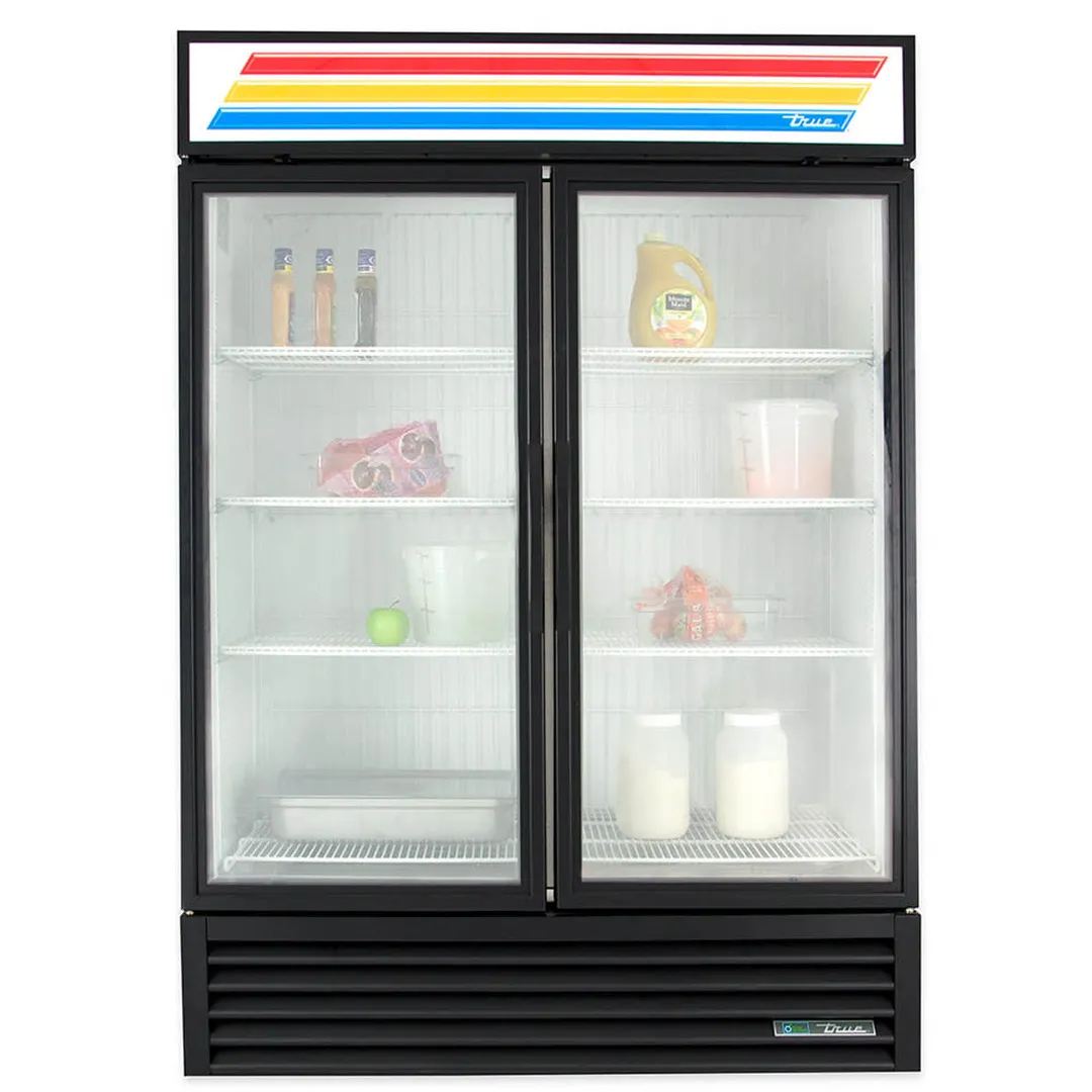 True GDM-49F-HC~TSL01 54" 2 Glass Swing Door Merchandiser Freezer in White