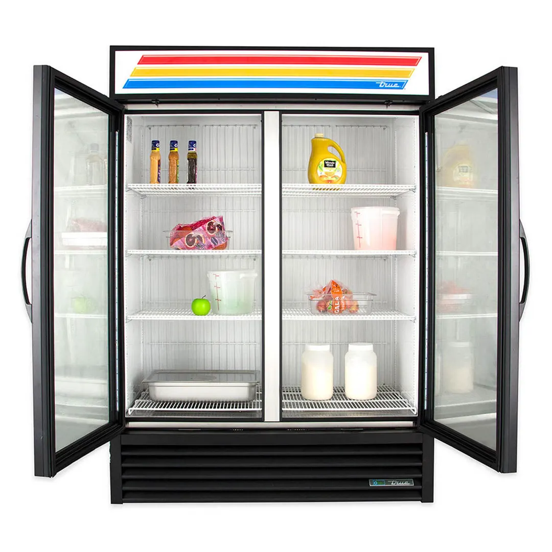 True GDM-49F-HC~TSL01 54" 2 Glass Swing Door Merchandiser Freezer in White