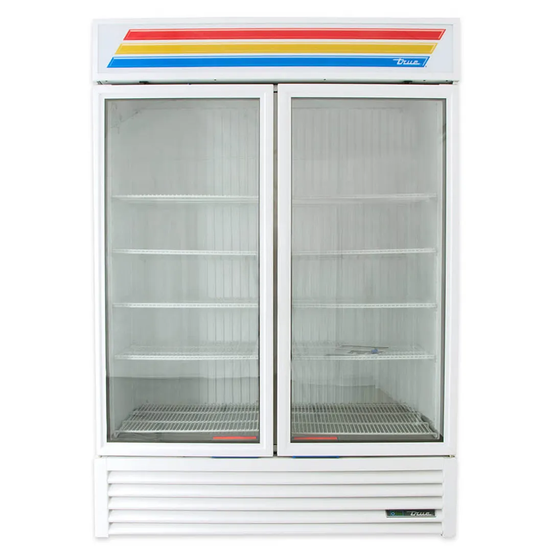 True GDM-49F-HC~TSL01 54" 2 Glass Swing Door Merchandiser Freezer in White