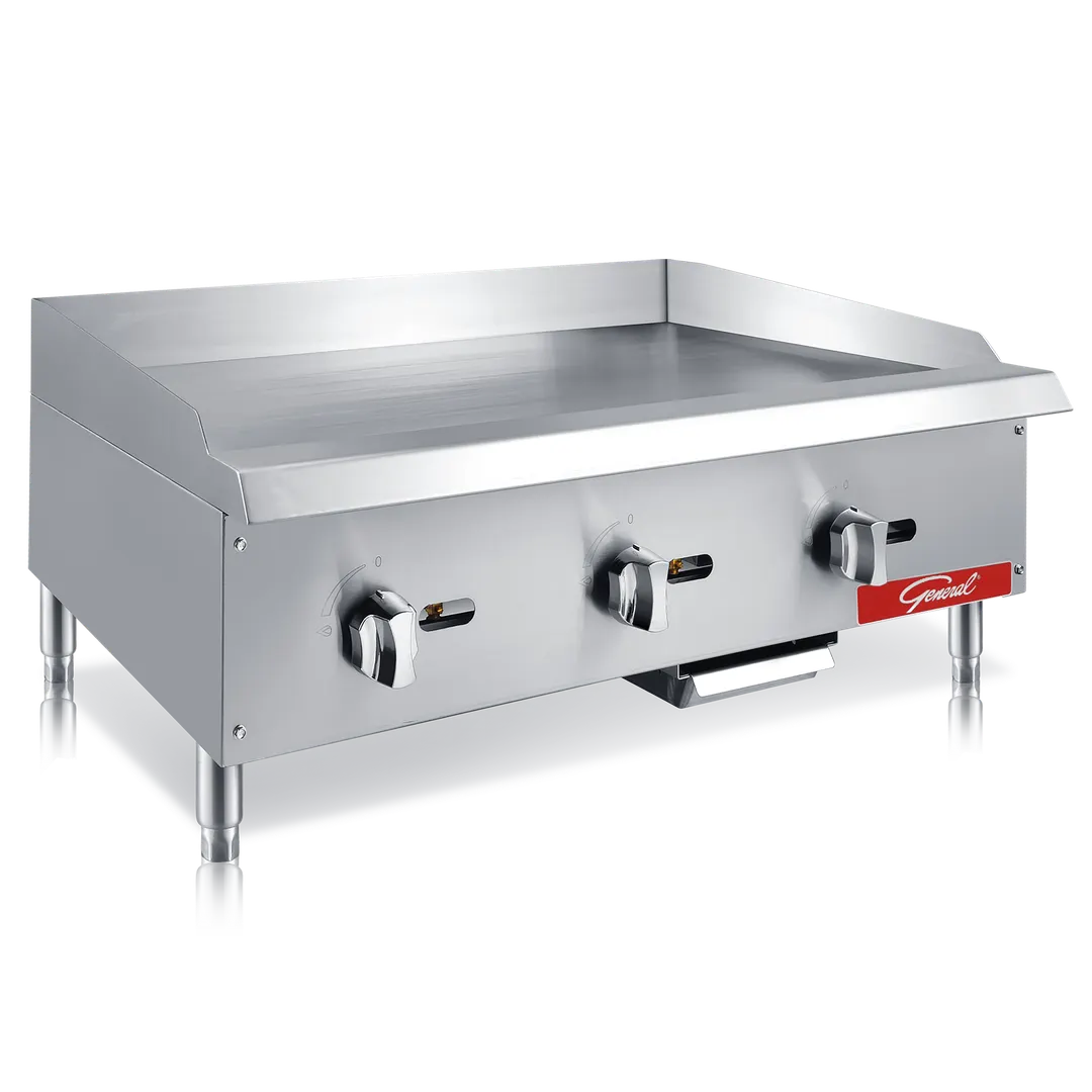 General GCMG-36LP 36" Countertop Gas Griddle with Manual Controls