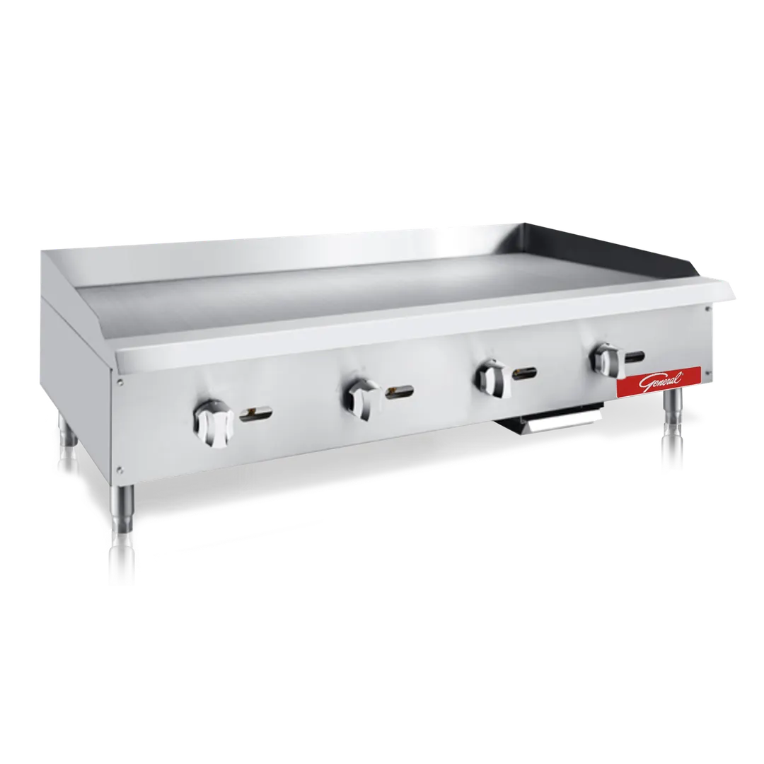 General GCMG-48NG 48" Countertop Gas Griddle with Manual Controls