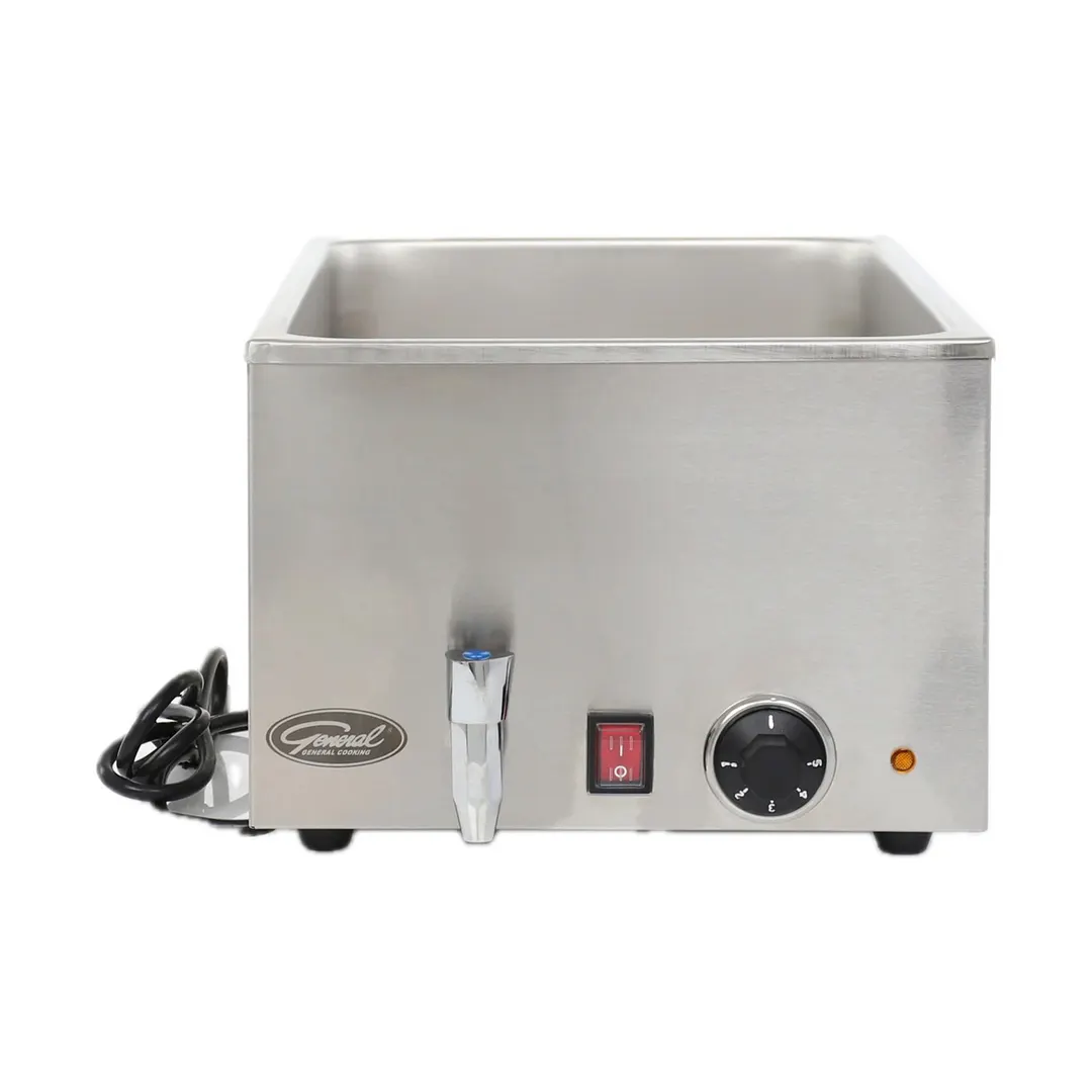 General GFW100D Countertop Food Pan Warmer w/ 6.3-Gal. Capacity, Adjustable Thermostat