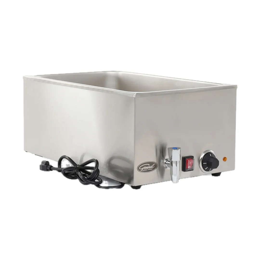 General GFW100D Countertop Food Pan Warmer w/ 6.3-Gal. Capacity, Adjustable Thermostat