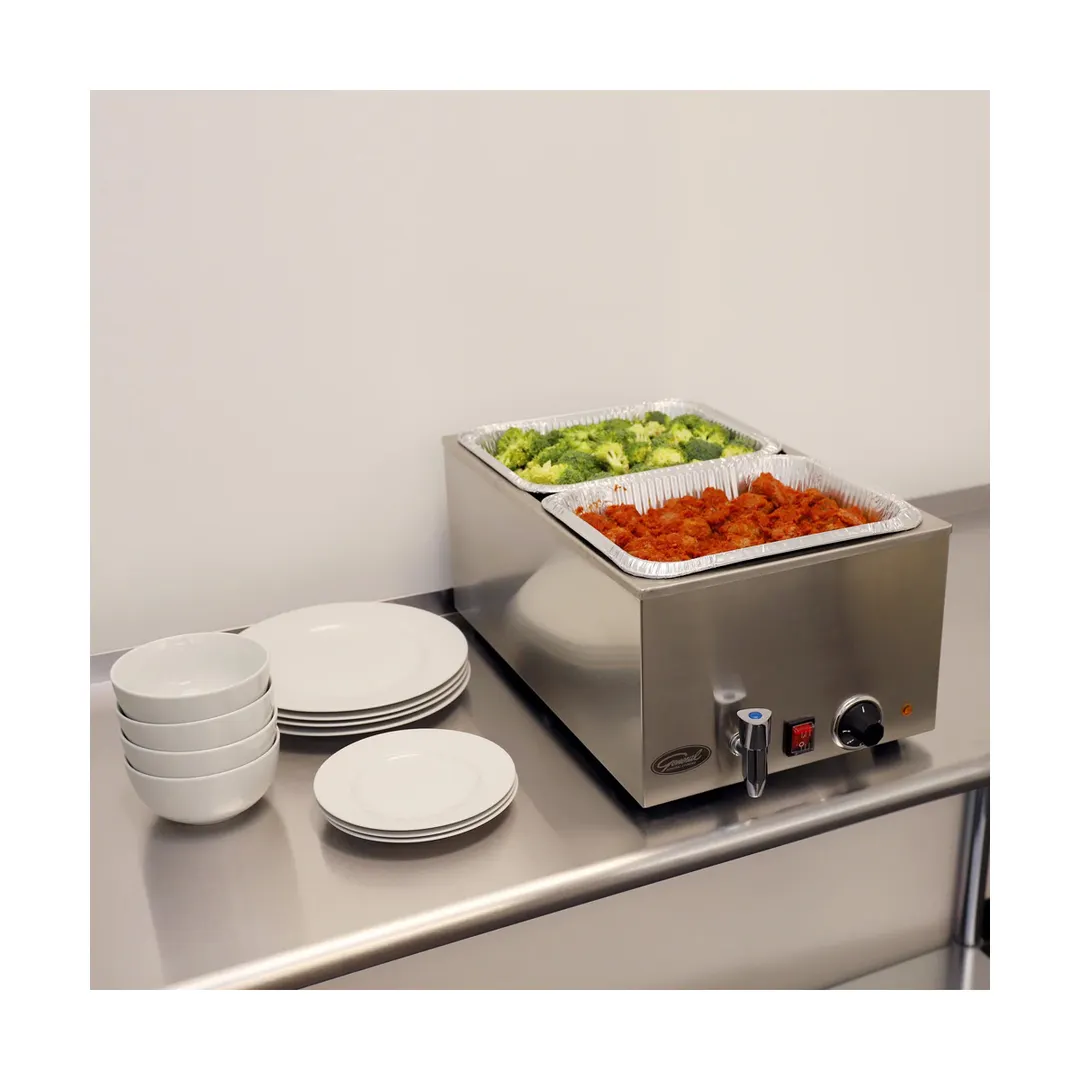 General GFW100D Countertop Food Pan Warmer w/ 6.3-Gal. Capacity, Adjustable Thermostat