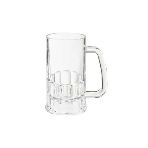 GET 00084-1-SAN-CL Clear Beer Mug, 12 Oz, 3" Dia. X 5-1/2"H, SAN, 1 Dozen