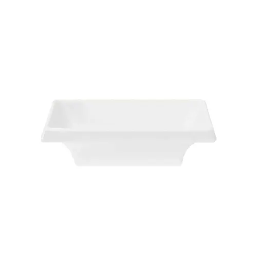 GET 025-W Water Lily™ Sauce Dish, 2 Oz., 4" x 2" x 1"H, Break-Resistant, Melamine, White - 1 Dozen