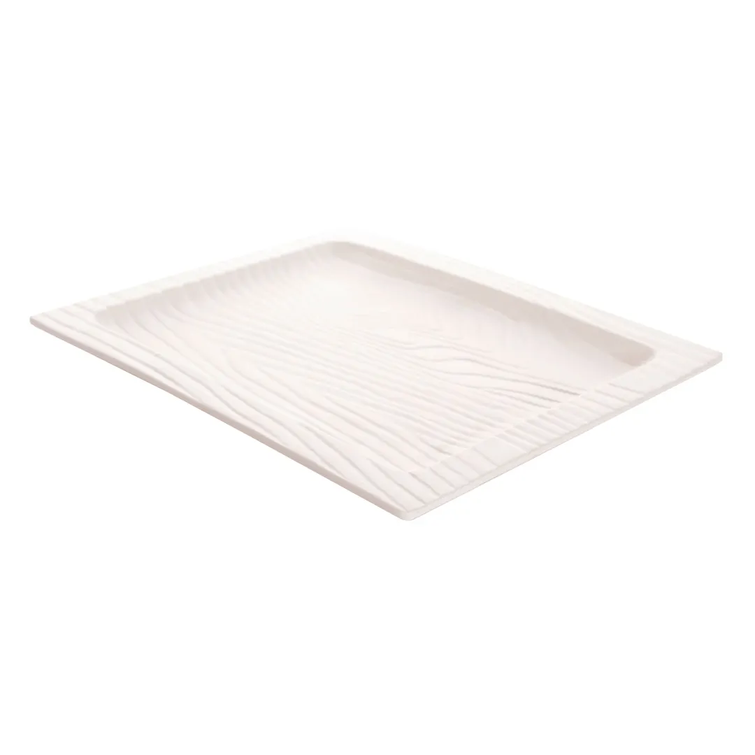 GET 15003074028 Cheforward Sustain Tray, 15"L x 11 3/4"W x 3/4"H, Rectangular, White, Melamine
