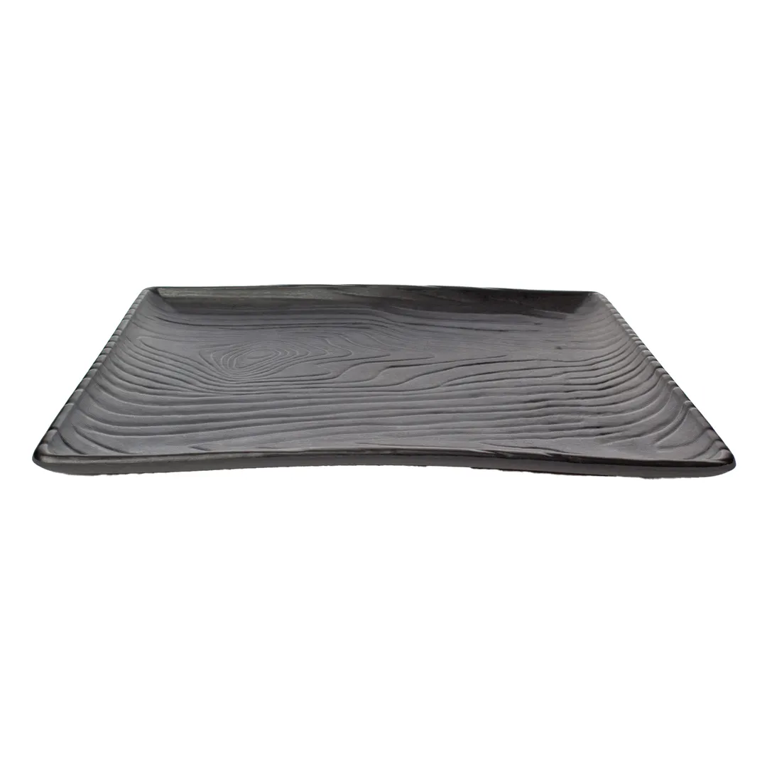 GET 15003075023 Sustain Tray, 16"L x 10 3/4"W x 1 3/4"H, Rectangular, Coupe, Melamine, Smoke Gray