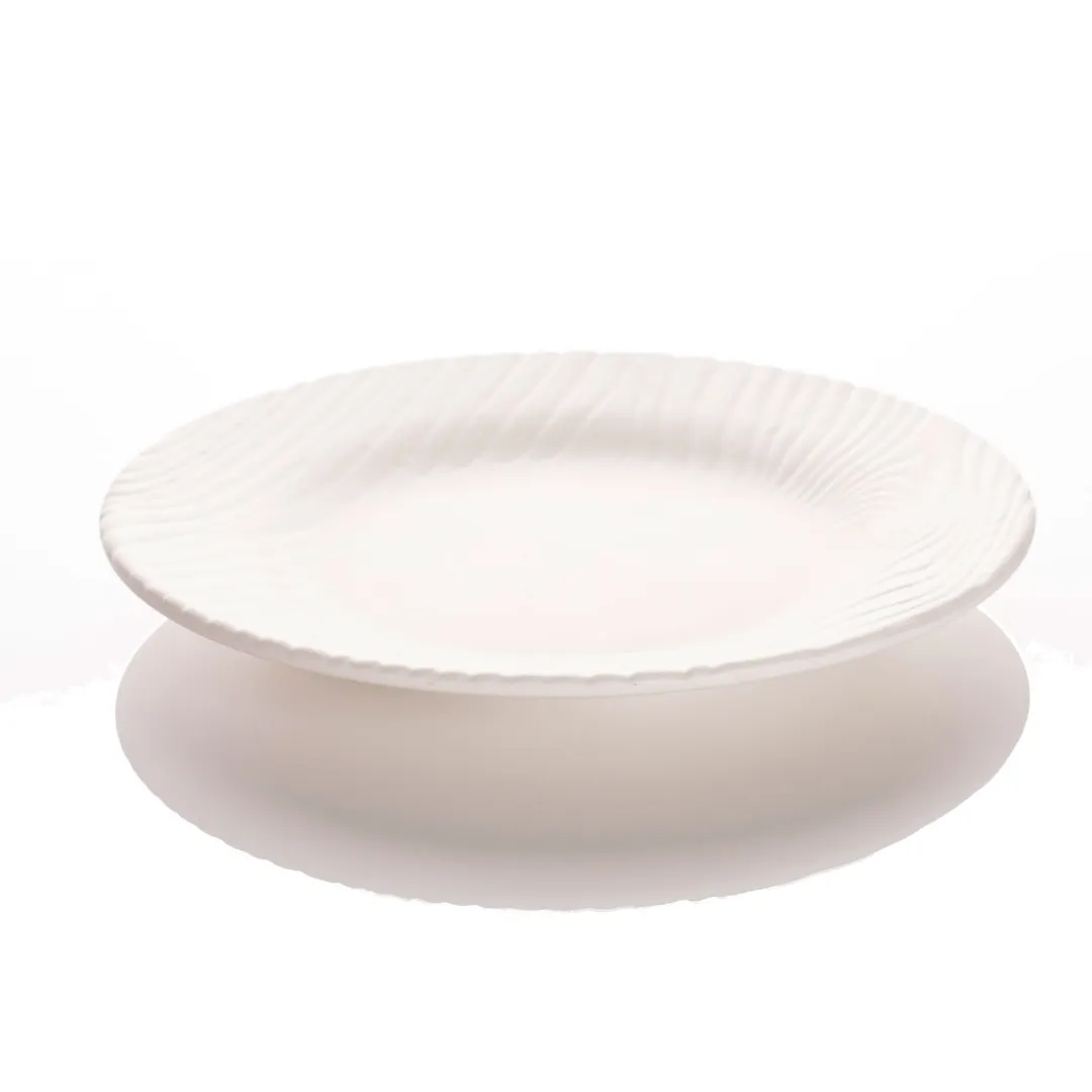 GET 15003218028 Cheforward Sustain Rim Plate, 12-1/2" Dia. x 1-1/2"H, Round, White, Melamine