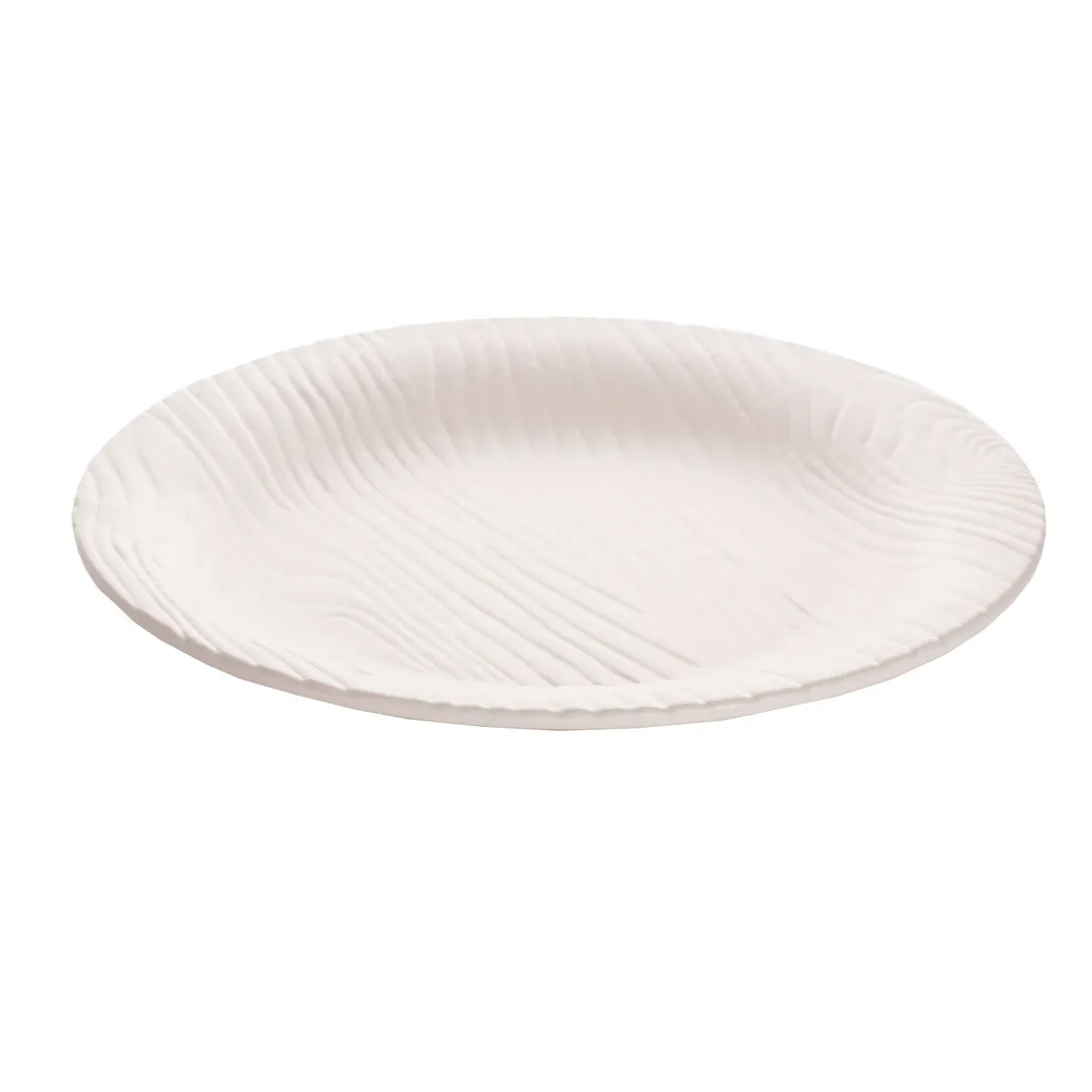 GET 15003265028 Cheforward Sustain Rim Platter, 14" Dia. X 1-3/4"H, Round, Melamine, White