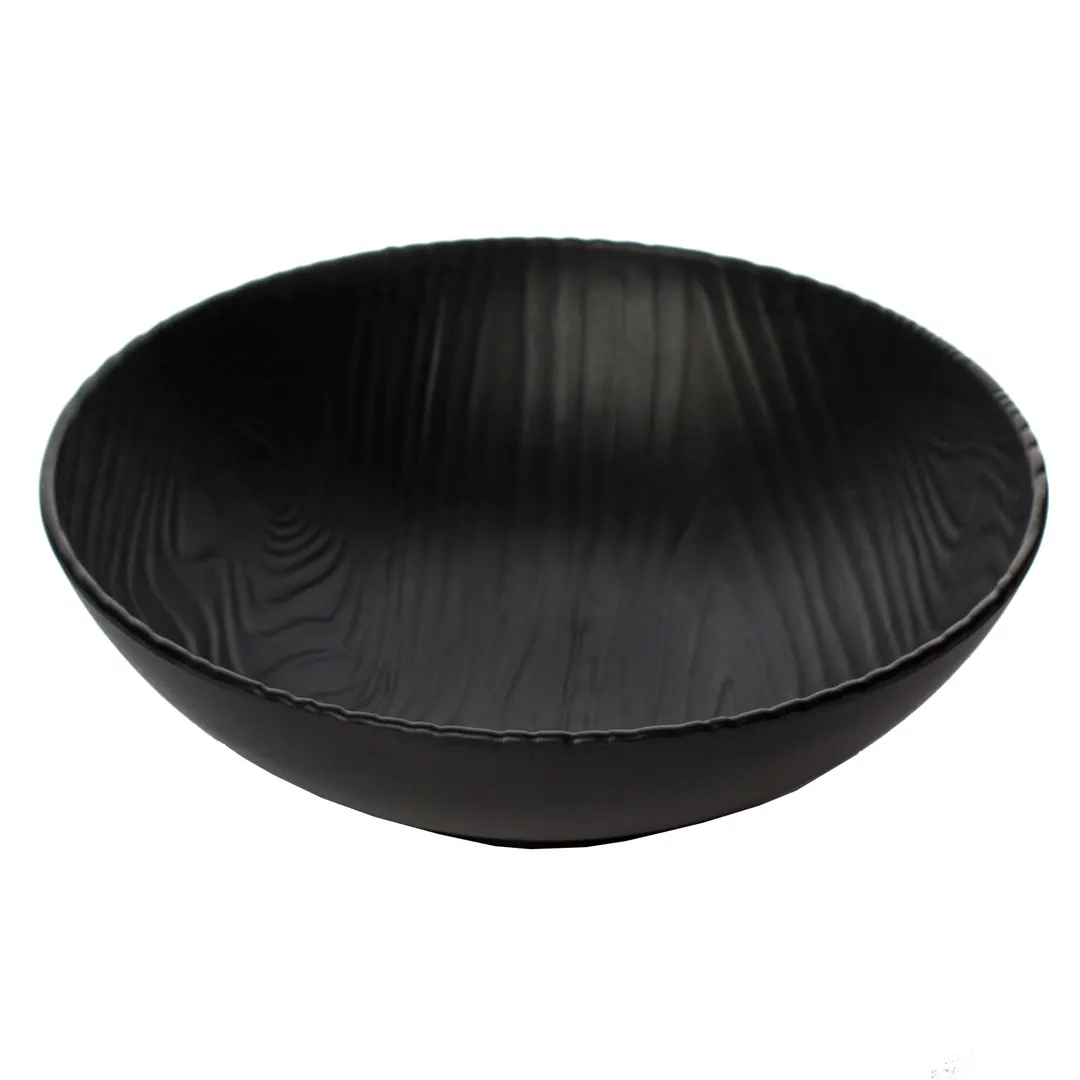 GET 15003345001 Cheforward Sustain Bowl, 72 Oz., 10" Dia. X 3-3/4"H, Round, Black, Melamine