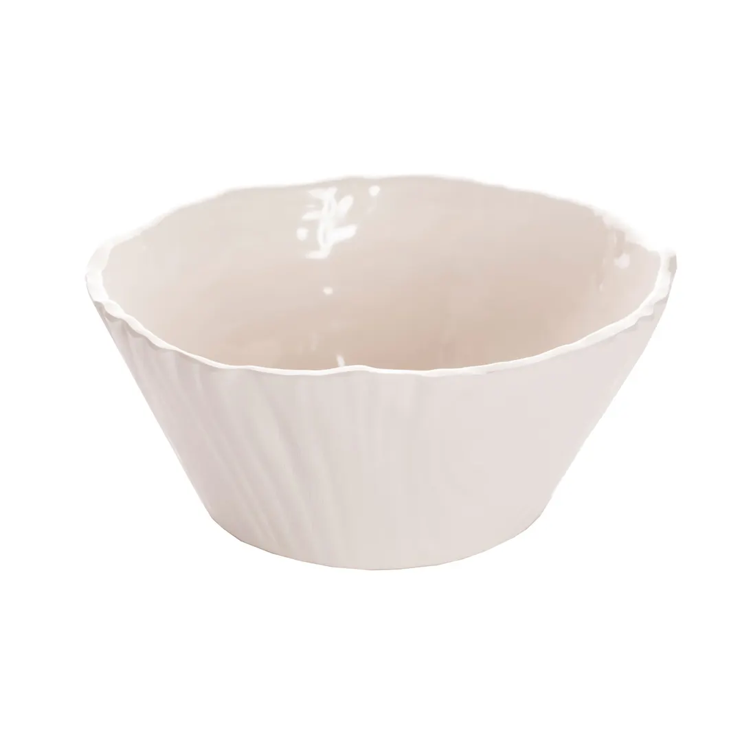GET 15003346028 Trunk Bowl – 40 oz, 7-1/4" Dia, 3-3/4" H, White BPA‑Free Melamine, Dishwasher Safe