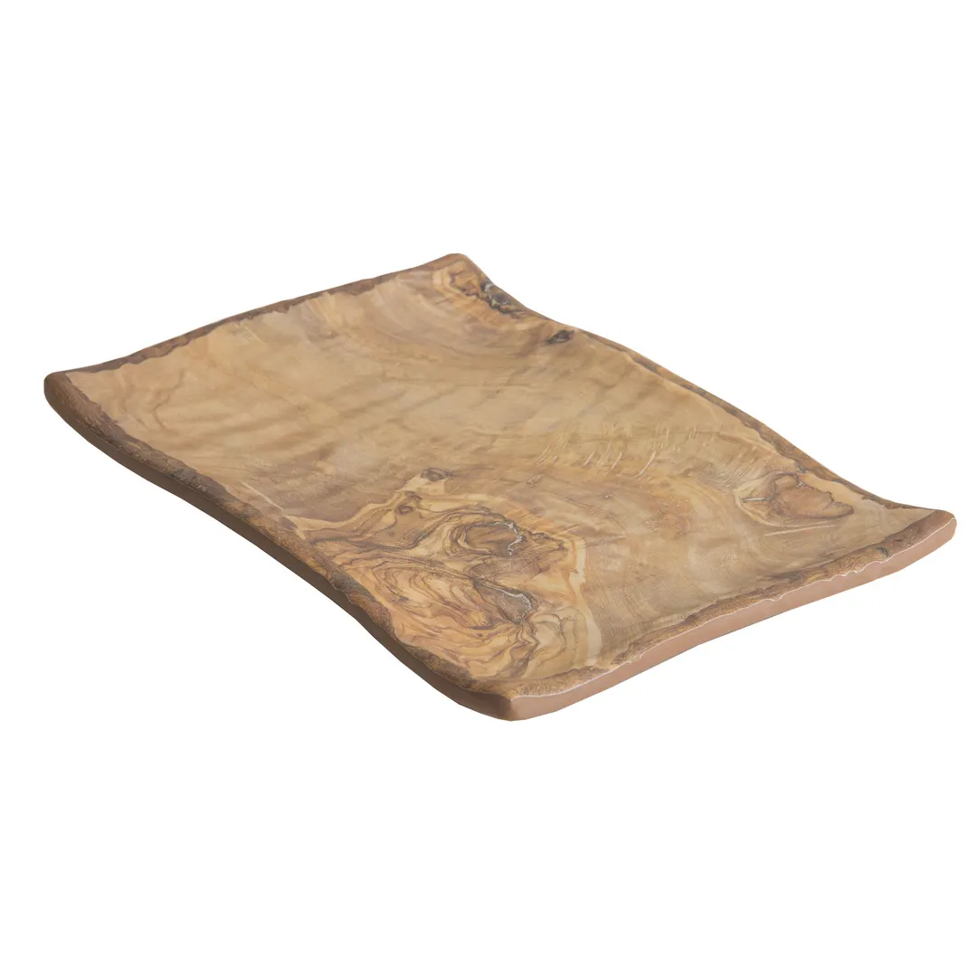 GET 15004063036 Platter 8-1/4"L x 5-7/10"W x 1-1/10"H Rectangular Melamine Wood Grain Dishwasher Safe