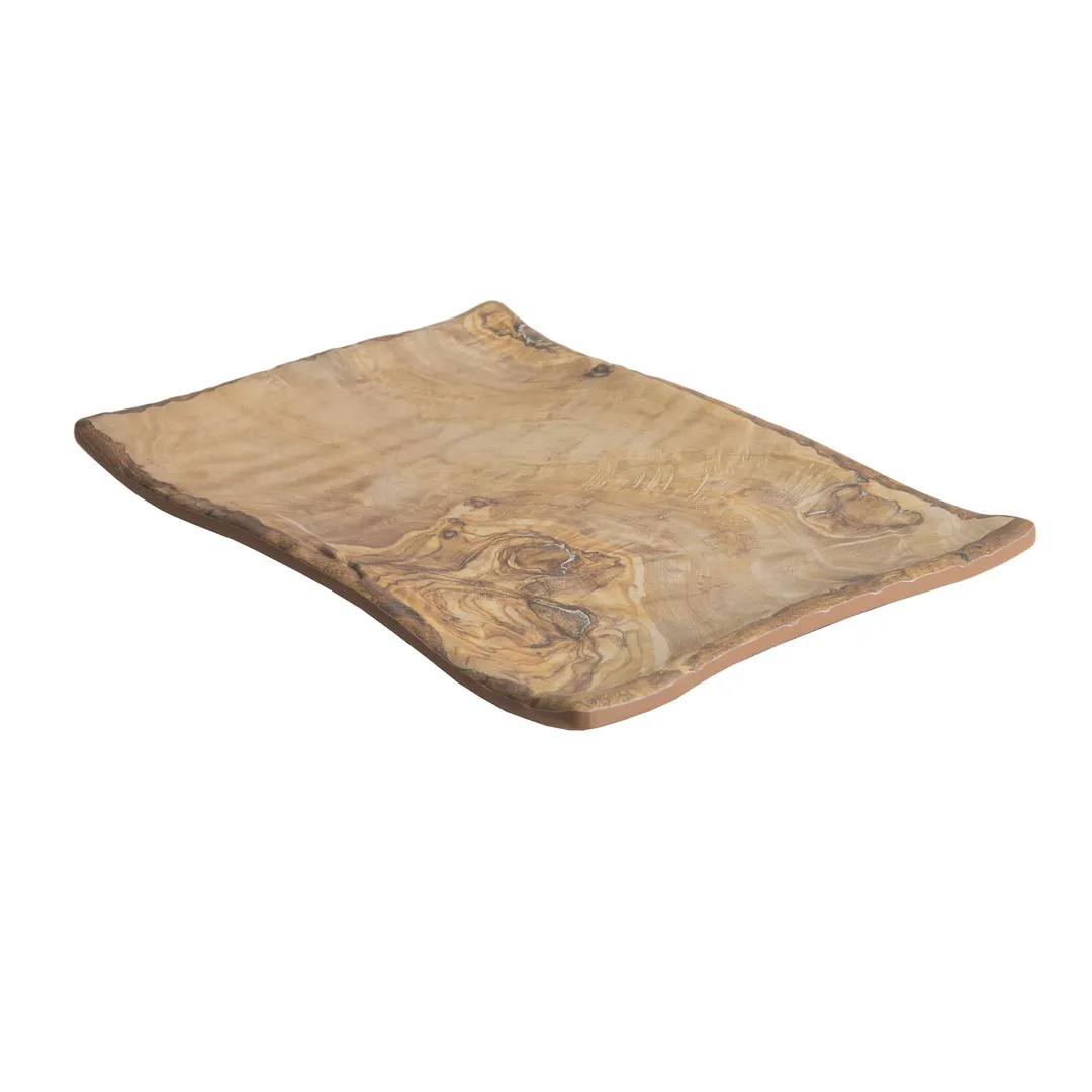 GET 15004064036 Cheforward Transform Platter, 11"L x 7-1/2"W x 1-3/10"H, Rect. Melamine Woodgrain