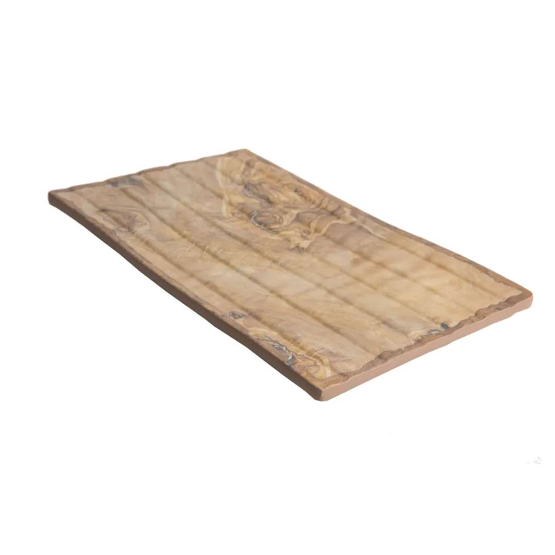 GET 15004073036 Transform Tray, 13-3/4"L x 8-1/4"W x 1-1/10"H, Rectangular, Melamine, Wood Grain