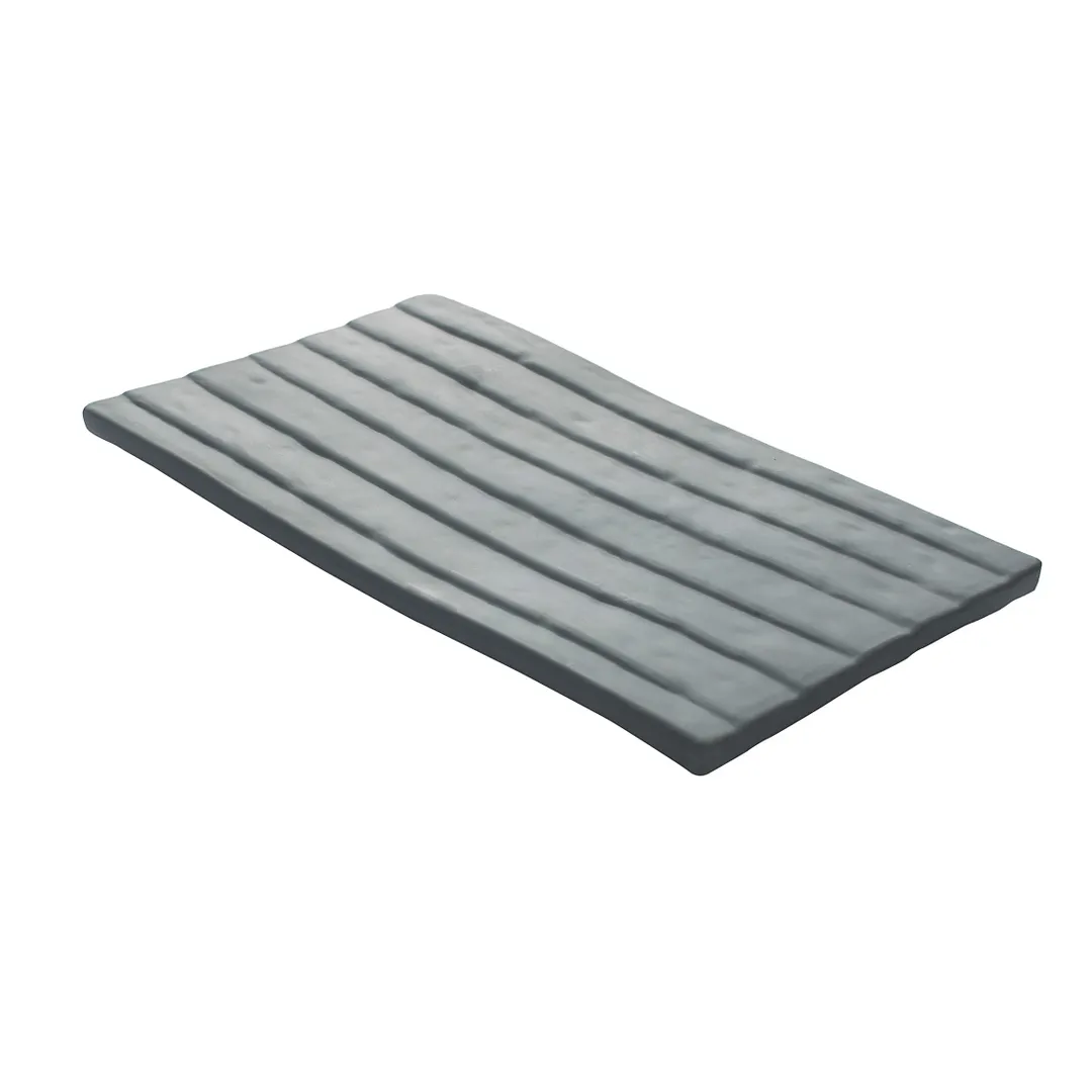 GET 15005072005 Cheforward Endure Tray, 10-3/5"L x 6-1/10"W x 1"H, Rectangular, Melamine, Grays