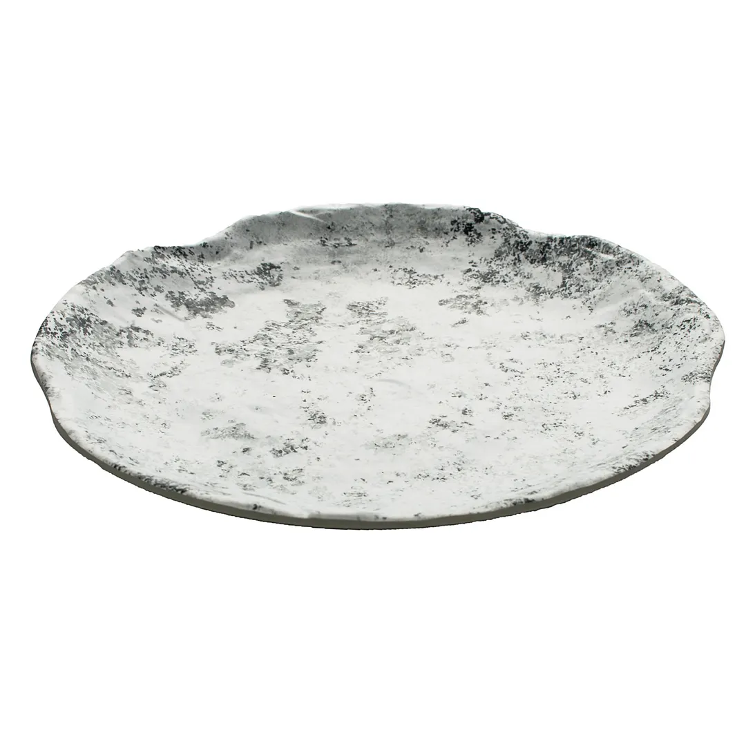 GET 15005112006 Cheforward Endure Plate, 12-1/10" Dia. X 1-1/2"H, Round, Melamine, Gray, BPA Free